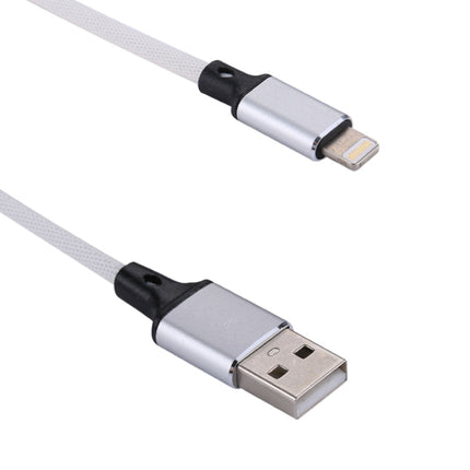 1m 2A USB to 8 Pin Nylon Weave Style Data Sync Charging Cable, 8 Pin Black, 8 Pin Grey, 8 Pin Blue, 8 Pin Red, 8 Pin White, 8 Pin Pink