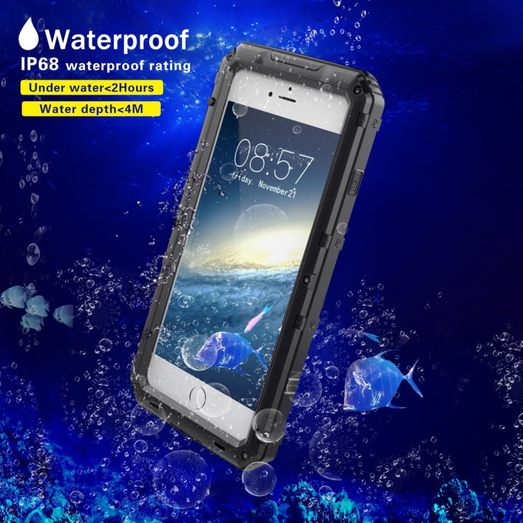 Waterproof Dustproof Shockproof Zinc Alloy + Silicone Case for iPhone 8 & 7, iPhone 8 & 7, iPhone 8 Plus & 7