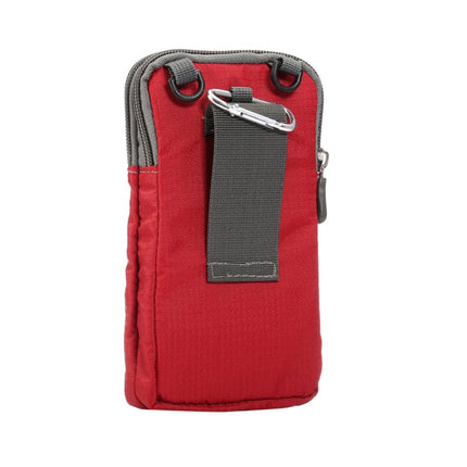 Multi-function Casual Sport Mobile Phone Double Zipper Waist Pack Diagonal Bag for 6.9 Inch or Below Smartphones