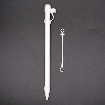 3 in 1 Silicone Protective Cover+Touch Cap Pen+Nip Pen Case For Apple Pencil, White