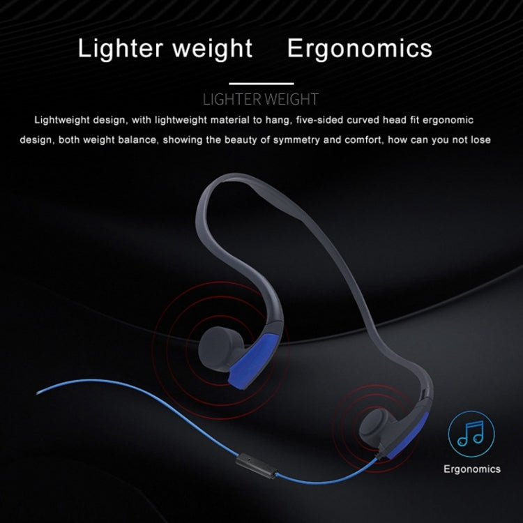 Rear Hanging Wire-Controlled Bone Conduction Outdoor Sports Headphone