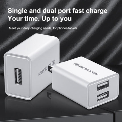 WK WP-U118 10W Single USB Port Travel Charger Power Adapter, US Plug, WP-U118 US Plug