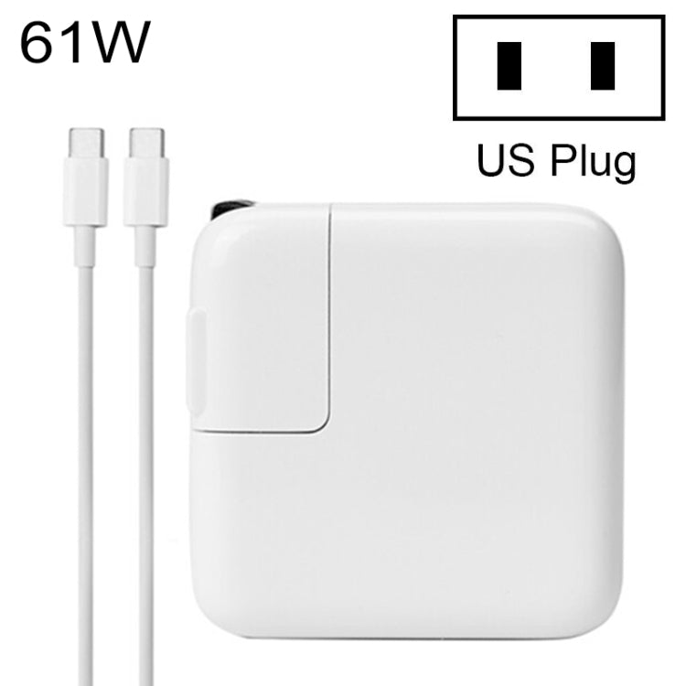 61W Type-C Power Adapter with 1.8m Cable, US Plug, 61W US Plug