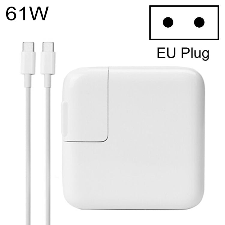 61W Type-C Power Adapter with 1.8m Cable, EU Plug, 61W EU Plug