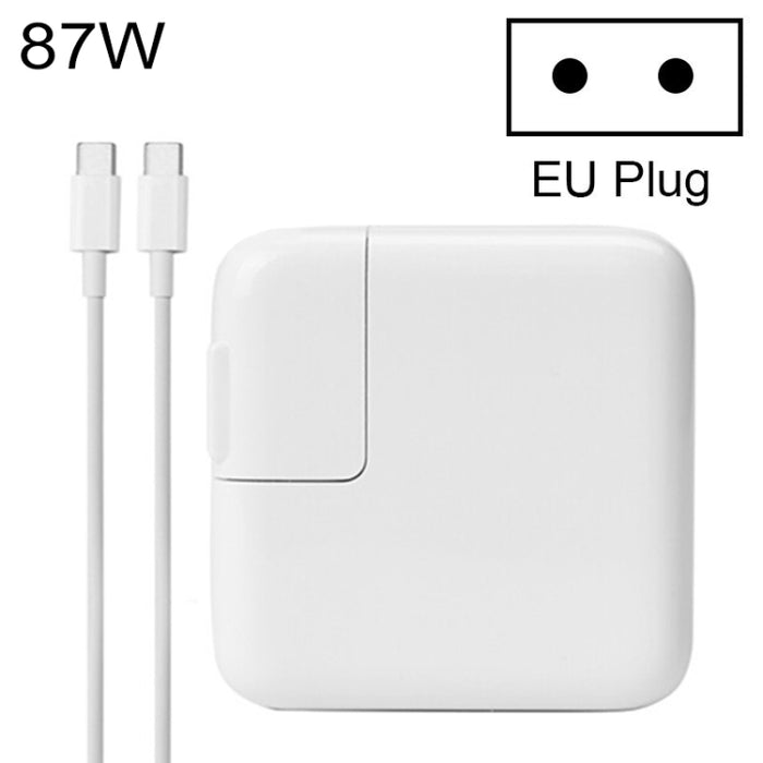 87W Type-C Power Adapter Portable Charger with 1.8m Type-C Charging Cable, EU Plug, 87W EU Plug