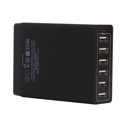 XBX09A 50W 5V 2.4A 6 USB Ports Quick Charger Travel Charger