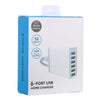 XBX09A 50W 5V 2.4A 6 USB Ports Quick Charger Travel Charger