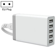 XBX09 40W 5V 8A 5 USB Ports Quick Charger Travel Charger, UK Plug(Black), XBX09, 8A