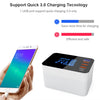 CDA33Q 40W QC 3.0 USB + 3 USB Ports + USB-C / Type-C Ports Multi-function Charger with LED Display, EU Plug, EU Plug