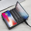 50W 6 USB Ports + 2 USB-C / Type-C Ports + Wireless Charging Multi-function Charger with LED Display & Detachable Bezel, UK Plug, UK Plug