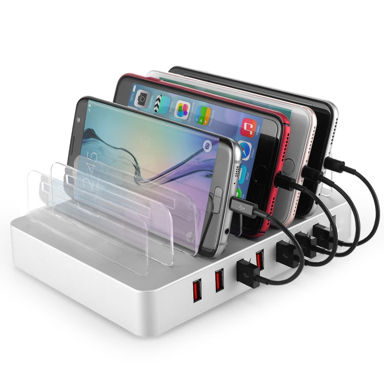 X6 96W 2.4A 8 USB Ports Smart Charger with Detachable Bezel, AU Plug, AU Plug Black, AU Plug White