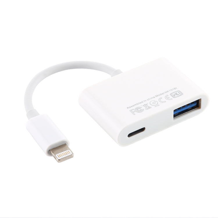 NK101 8 Pin to USB Camera Reader Adapter, Compatible with IOS 9.1 and Above Systems, NK101