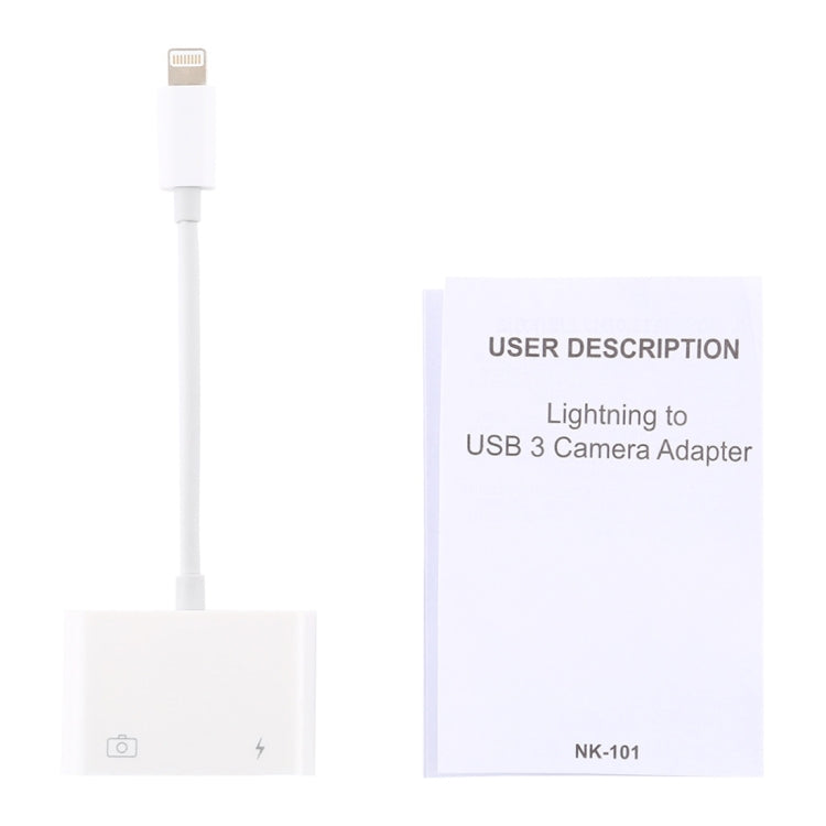 NK101 8 Pin to USB Camera Reader Adapter, Compatible with IOS 9.1 and Above Systems, NK101