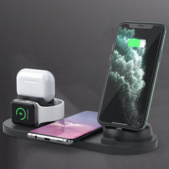 6 in 1 10W Qi Standard Wireless Charger Stand