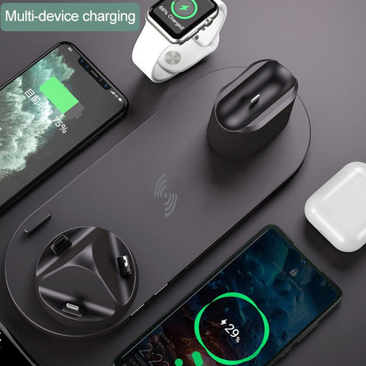 6 in 1 10W Qi Standard Wireless Charger Stand