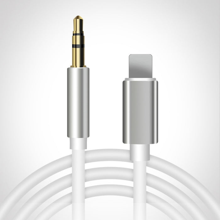 8 Pin to 3.5mm AUX Audio Adapter Cable, Length: 1m