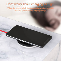 10W Portable Suction Cup Mobile Phone Fast Charging Wireless Charger, Length: 1.5m, 10W