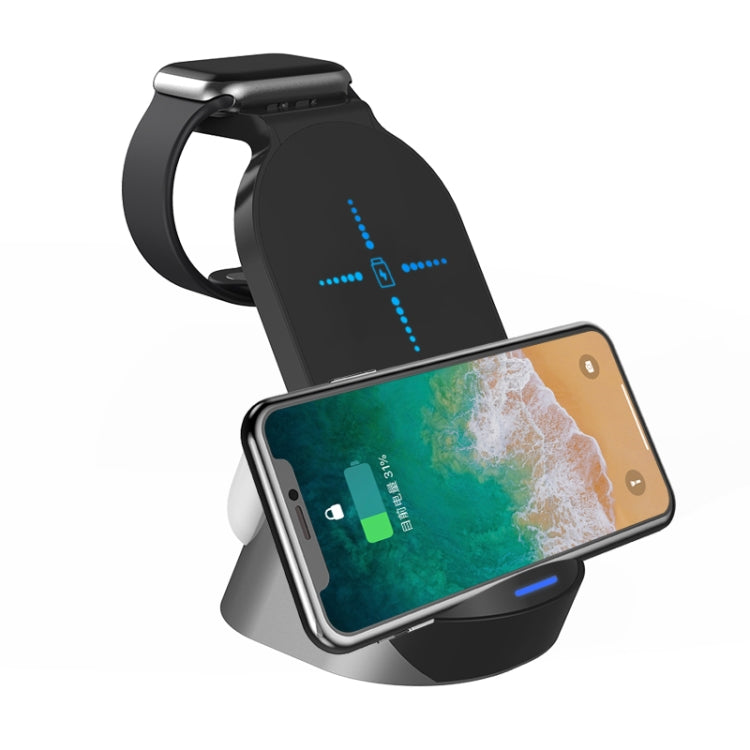 H18 3 in 1 Quick Wireless Charger for iPhone, Apple Watch, AirPods and other Android Smart Phones