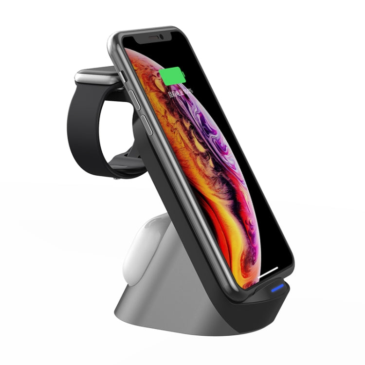 H18 3 in 1 Quick Wireless Charger for iPhone, Apple Watch, AirPods and other Android Smart Phones