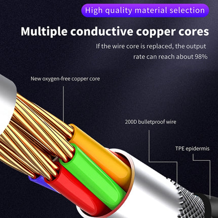 Type-C / USB-C to 8 Pin PD Angle Head Magnetic Charging Data Cable