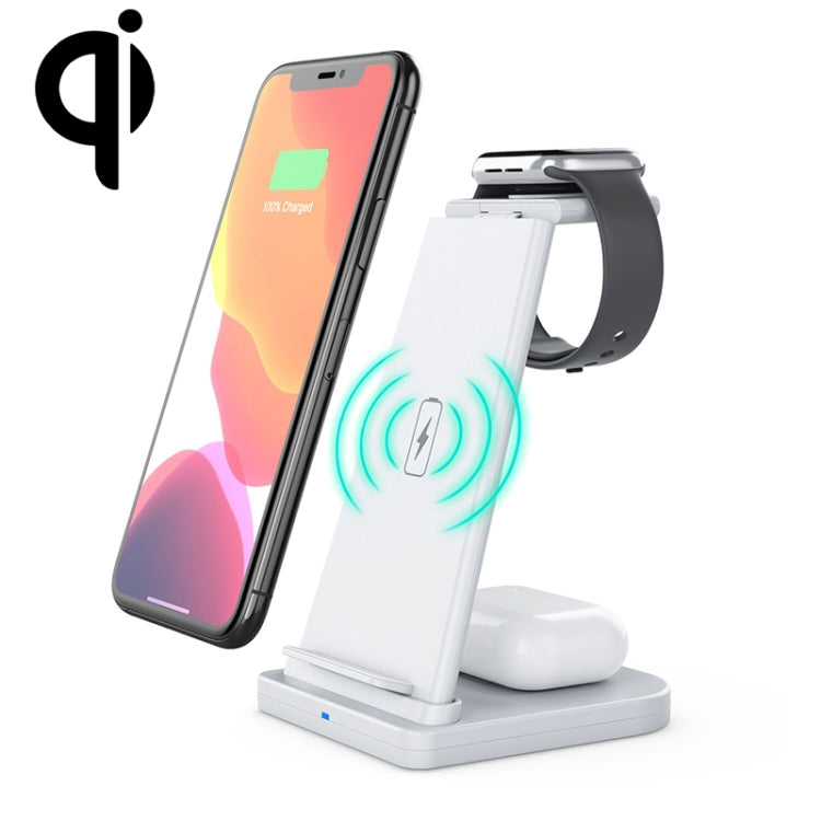 HQ-UD21 3 in 1 Folding Mobile Phone Watch Multi-Function Charging Stand Wireless Charger for iPhones & Apple Watch & Airpods, HQ-UD21