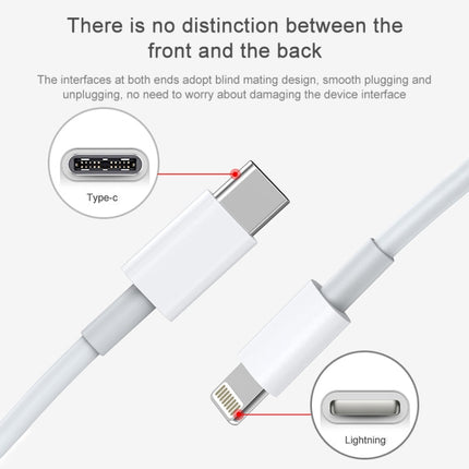 AWEI CL-68 3A Type-C / USB-C to 8 Pin PD Fast Charging Data Cable, Length: 1m