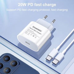 PD 20W Single USB-C / Type-C Interface Travel Charger, US Plug, 20W US Plug