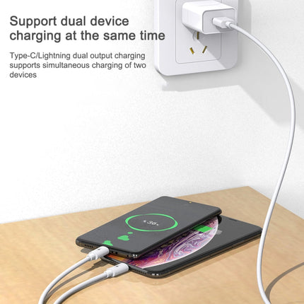 awei CL-79 2 in 1 1.2m USB to 8 Pin + USB-C / Type-C Multi Charging Cable