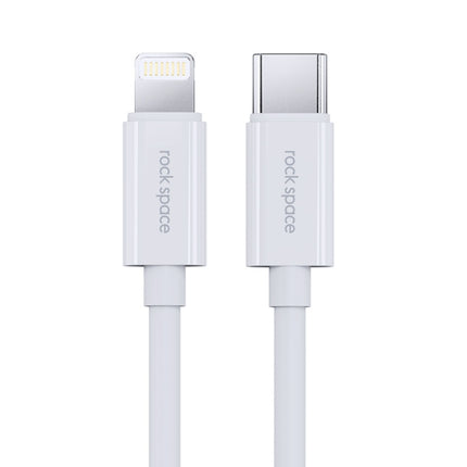 ROCK Space Z19 PD  20W 3A USB-C / Type-C to 8 Pin Fast Charging TPE Data Cable, Cable Length: 1m, Z19