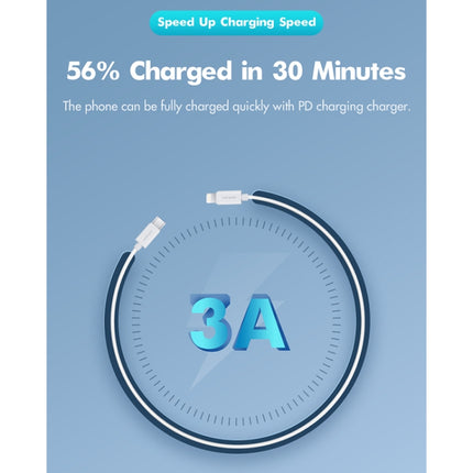 ROCK Space Z19 PD  20W 3A USB-C / Type-C to 8 Pin Fast Charging TPE Data Cable, Cable Length: 1m, Z19