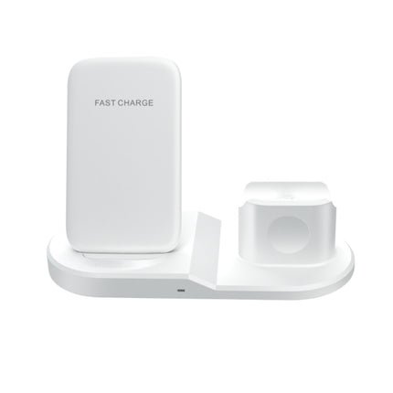 OJD-45 3 in 1 QI 10W Mobile Phone + Watch + 8 Pin Earphone Charging Port Multi-function Wireless Charger for Mobile Phones & Watches & AirPods 2, OJD-45