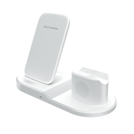 OJD-45 3 in 1 QI 10W Mobile Phone + Watch + 8 Pin Earphone Charging Port Multi-function Wireless Charger for Mobile Phones & Watches & AirPods 2, OJD-45