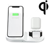 OJD-45 3 in 1 QI 10W Mobile Phone + Watch + 8 Pin Earphone Charging Port Multi-function Wireless Charger for Mobile Phones & Watches & AirPods 2, OJD-45