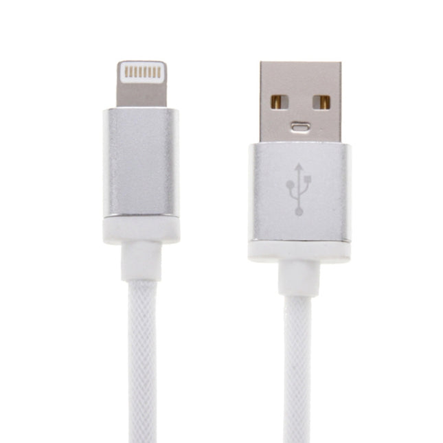 1m Net Style Metal Head 8 Pin to USB Data / Charger Cable