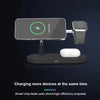 T268 5 in 1 15W Multi-function Magnetic Wireless Charger for iPhone 12 Series & Apple Watchs & AirPods 1 / 2 / Pro, with LED Light