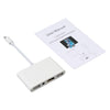 4 in 1 8 Pin to Dual USB + 3.5mm AUX + HDMI OTG Audio Digital AV Adapter