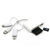 3 in 1 8-Pin And Micro USB And Type-C to TF & SD Card Reader USB OTG Extender Adapter