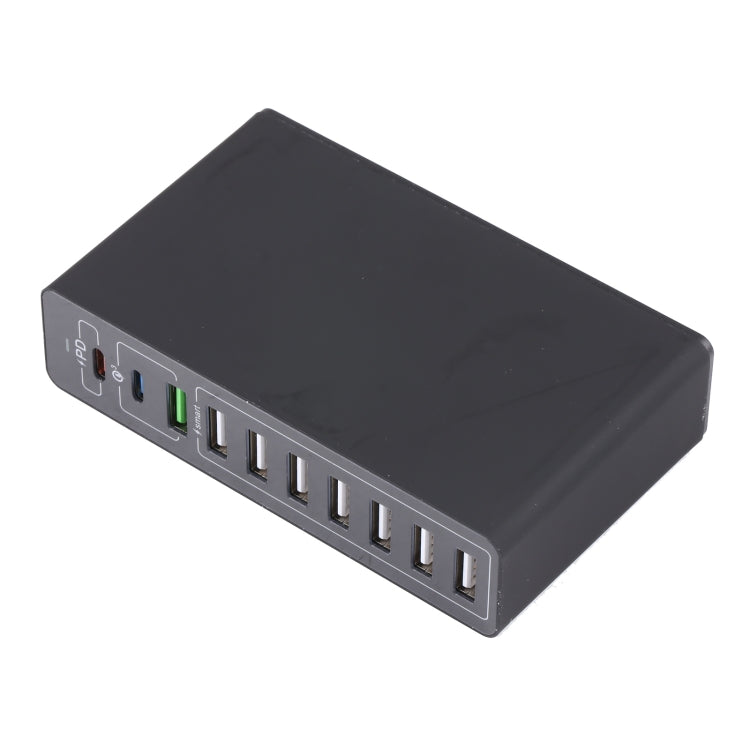 MFT-03Q 10 in 1 65W QC3.0 USB Smart Fast Charger, EU Plug, EU Plug