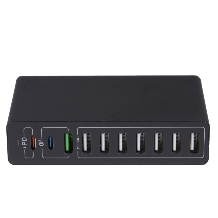 MFT-03Q 10 in 1 65W QC3.0 USB Smart Fast Charger, EU Plug, EU Plug