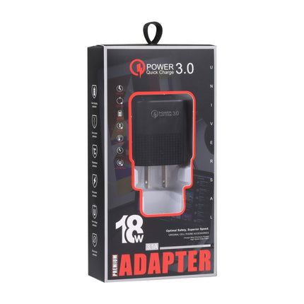LZ-2117 18W QC3.0 3.1A USB Fast Charger, US Plug, US Plug
