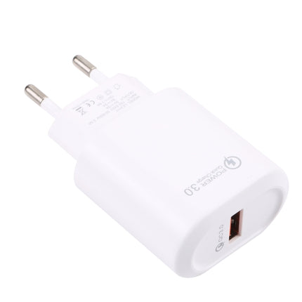 LZ-2117 18W QC3.0 3.1A USB Fast Charger, EU Plug, EU Plug
