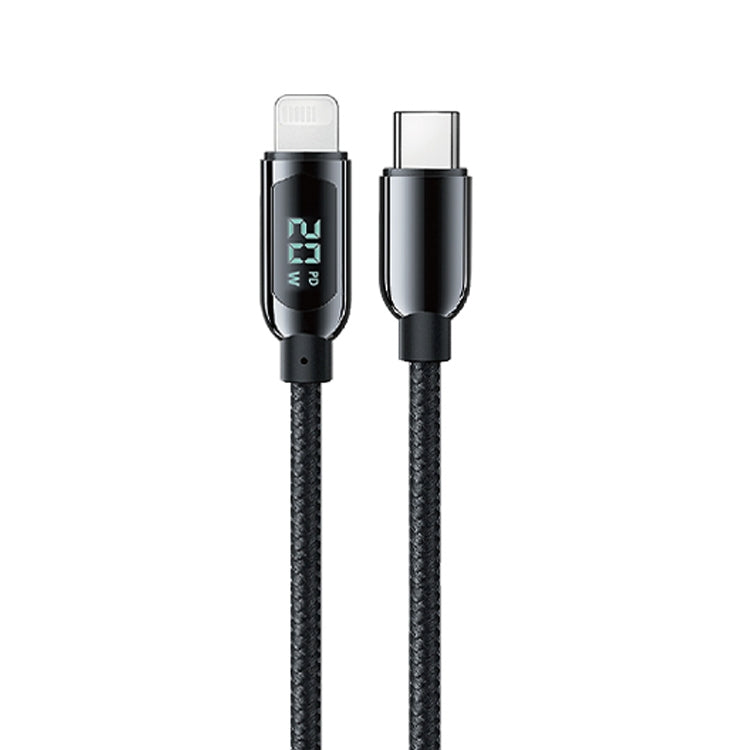 Mutural Li-CC001 1.2m PD20W Digital Display USB-C / Type-C to 8 Pin Charging Data Cable, Type-C to 8 Pin