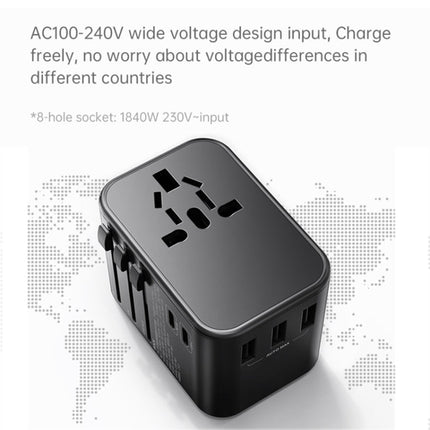 ROCK T62 35.5W Global Travel Multifunctional Plug PD Charger Power Adapter