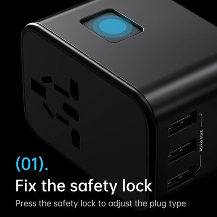 ROCK T62 35.5W Global Travel Multifunctional Plug PD Charger Power Adapter