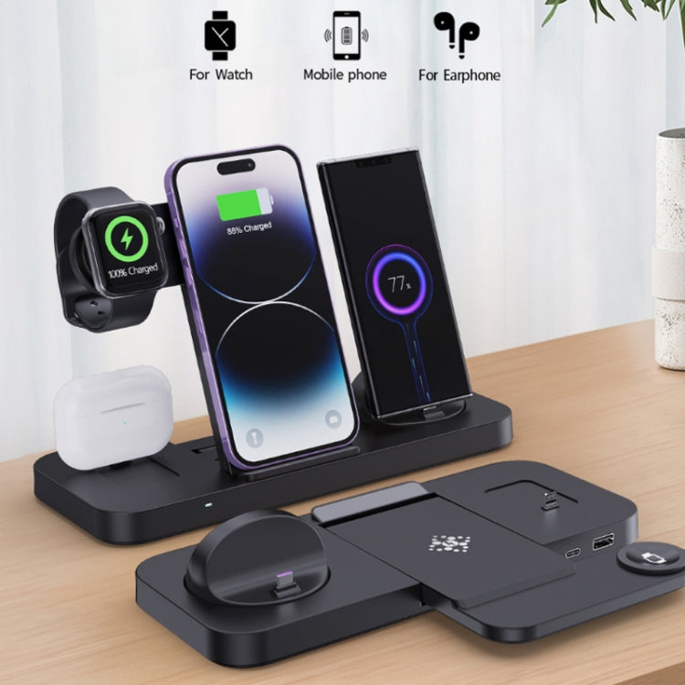 6 in 1 Multifunctional Foldable Vertical Wireless Charger