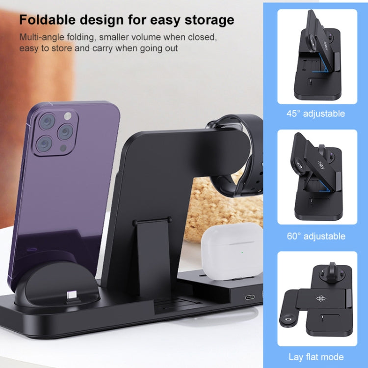 6 in 1 Multifunctional Foldable Vertical Wireless Charger