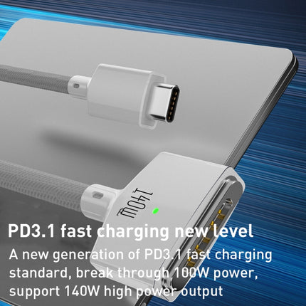 140W USB-C / Type-C to MagSafe 3 Magnetic Fast Charging Cable, Length:2m