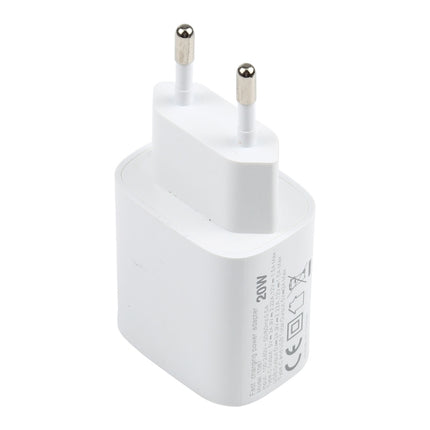 T087 20W USB-C / Type-C + USB Ports Fast Charging Travel Charger, EU Plug, EU Plug