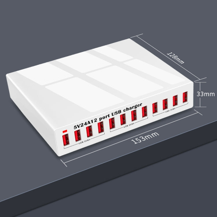 WLX-X6 120W 12 In 1 Multi-function Smart USB Charging Station