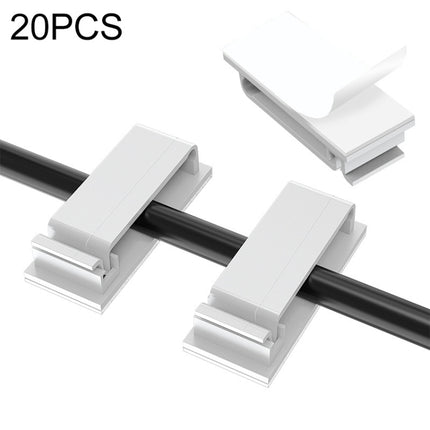 HG2613 20 PCS Desktop Data Cable Organizer Fixing Clip